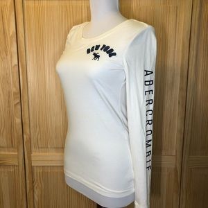 Abercrombie Kids White Long Sleeve